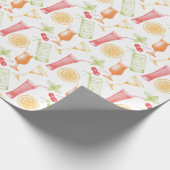 スケッチカクテルパターン ラッピングペーパー (角)
