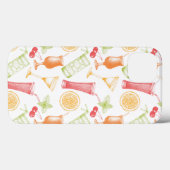 スケッチカクテルパターン Case-Mate iPhoneケース (裏面 (横))