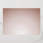 スケッチカジュアルバラ金ゴールド モダン結婚救The 箔招待状 (裏面)