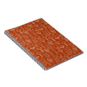 スケッチキノコ：かわいいシームレスな背景。 ノートブック (右側)