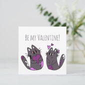 スケッチキャットハートヴァレンティーンズデイ カード (スタンド正面)