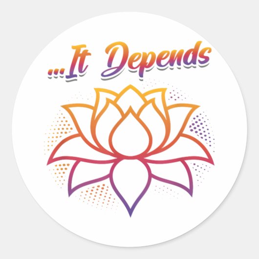 スケッチクールムード ラウンドシール (正面)