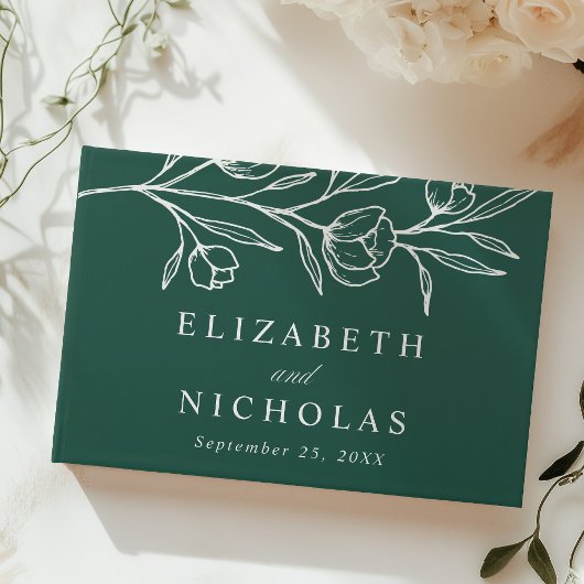 スケッチグリーンフローラ結婚写真 ゲストブック