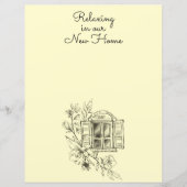 スケッチコテージウィンドウのスクラップブック紙 (正面)