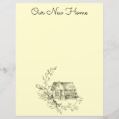 スケッチコテージスクラップブック紙または文房具 (正面)