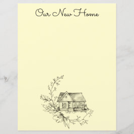 スケッチコテージスクラップブック紙または文房具