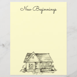 スケッチコテージスクラップブック紙または文房具