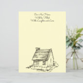 スケッチコテージスクラップブック紙または文房具 (スタンド正面)