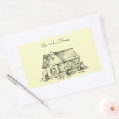 スケッチコテージスクラップブック 長方形シール (封筒)