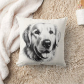 スケッチゴールデンレトリバー クッション (ブランケット)