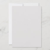 スケッチシンプルリトルベアベビー誕生日 招待状 (裏面)