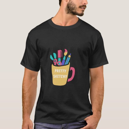 スケッチスケッチかわいらし- Sketchy Tシャツ (正面)