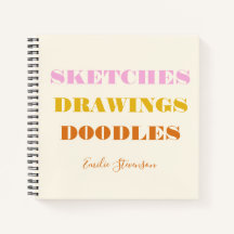 スケッチスケッチズドゥードルズピンクラスパーソナライズされたト 