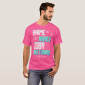 スケッチスケッチ- Anime Ramen Boba Sketch Tシャツ (正面フル)