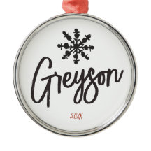 スケッチスノーフレーク名前をカスタムするクリスマス