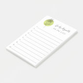 スケッチダシンプルリアエレガントボタニカル ポストイット (アングル)