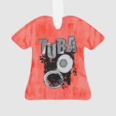 スケッチチュートチューバと文字 オーナメント (裏面)