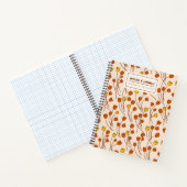 スケッチチュー リップ ハンドドローンフローラル | レトロパレット ノートブック (内部)