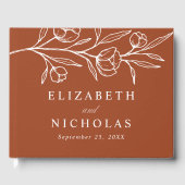 スケッチテラコッタフローラ結婚写真 ゲストブック (正面)