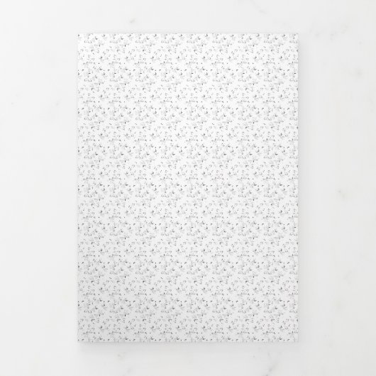 スケッチデザイン49号 三つ折りクリスマスカード (カバー)