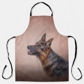 スケッチドイツの羊飼い犬 エプロン (正面)