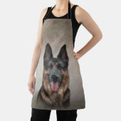 スケッチドイツの羊飼い犬 エプロン (インサイチュ)