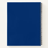 スケッチドゥードルアート名sketchbook indigo blue ノートブック (裏面)