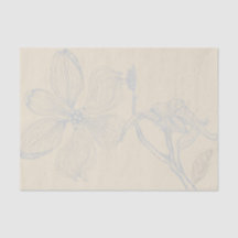 スケッチドッグウッド分岐Lgスケールon羊皮紙