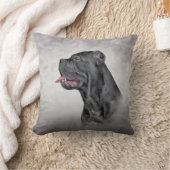 スケッチドッグカヴァリエキングチャールズスパニエル犬 クッション (ブランケット)