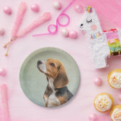 スケッチドッグビーグル7 ペーパープレート (パーティー)