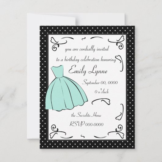 スケッチドレス 招待状 (正面)