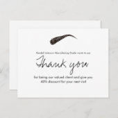 スケッチド・ブロウ・マイクロブレーディング 感謝割引 ポストカード (正面/裏面)