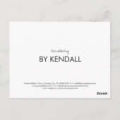 スケッチド・ブロウ・マイクロブレーディング 感謝割引 ポストカード (裏面)