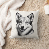 スケッチノルウェールンデフンド クッション (ブランケット)