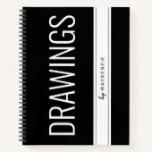 スケッチノートブックの大きパーソナライズされたいタイトル ノートブック (正面)