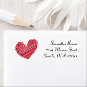 スケッチハート差出人住所ラベル ラベル (インサイチュ)