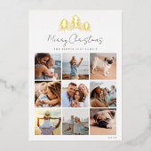 スケッチパインフォトコラージュ 箔シーズンカード (正面)