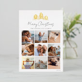 スケッチパインフォトコラージュ 箔シーズンカード (立ち正面)