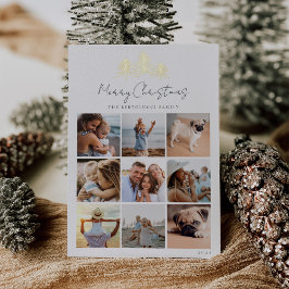 スケッチパインフォトコラージュ 箔シーズンカード