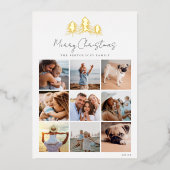 スケッチパインフォトコラージュ 箔シーズンカード (正面)