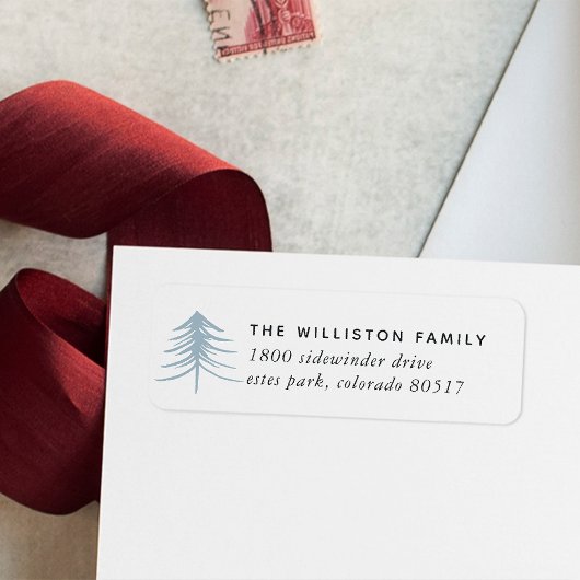 スケッチパインホリデイ差出人住所ラベル ラベル