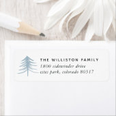 スケッチパインホリデイ差出人住所ラベル ラベル (インサイチュ)