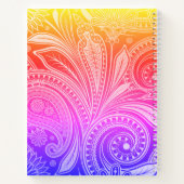 スケッチパッドノート – フローラレインボー ノートブック (裏面)