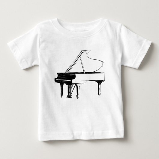 スケッチピアノ ベビーTシャツ (正面)