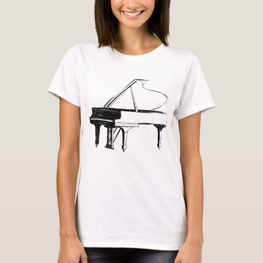スケッチピアノ Tシャツ (正面)