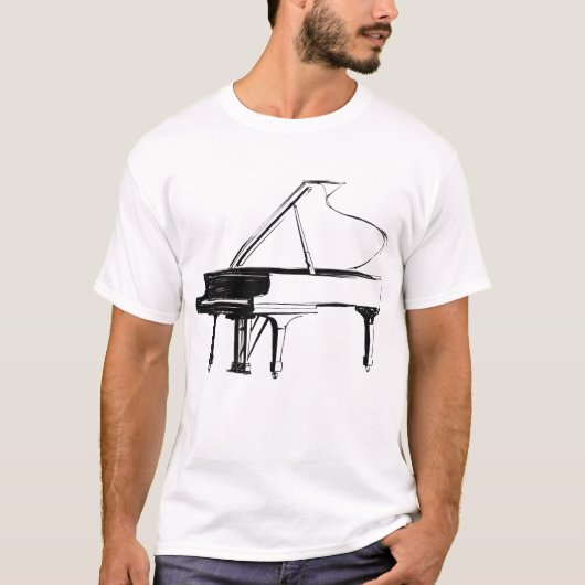 スケッチピアノ Tシャツ (正面)