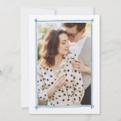 スケッチフお洒落レーム手書き写結婚真 招待状 (裏面)