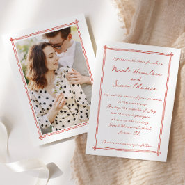 スケッチフお洒落レーム手書き写結婚真 招待状