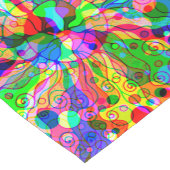 スケッチファンタジーアート – 抽象芸術ネオンシフト1 ショートテーブルランナー (コーナー)