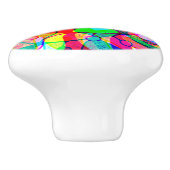 スケッチファンタジーアート – 抽象芸術ネオンシフト1 セラミックノブ (側面)